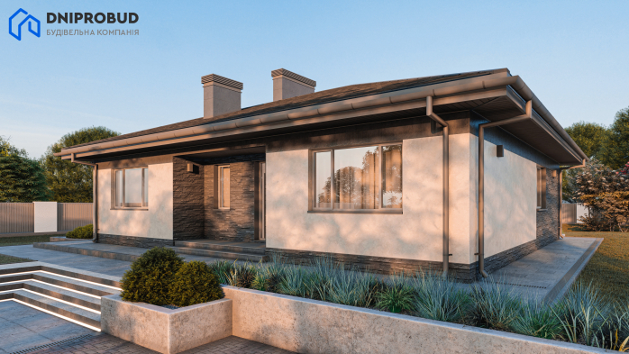 Проєкт будинку DB 51 - Одноповерхові дома в Україні