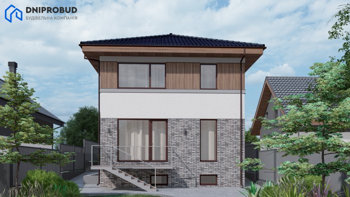 Проєкт будинку Db 24 - Двоповерхові дома в Україні