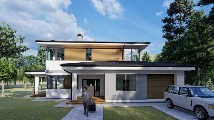 Проєкт будинку DBT 181 - Двоповерхові дома в Україні