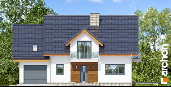 Проєкт будинку Будинок в червоних кущах - З мансардним поверхом дома в Україні