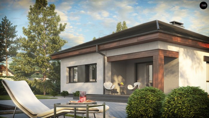 Проект дома U273 - 3 Одноэтажные дома в Украине