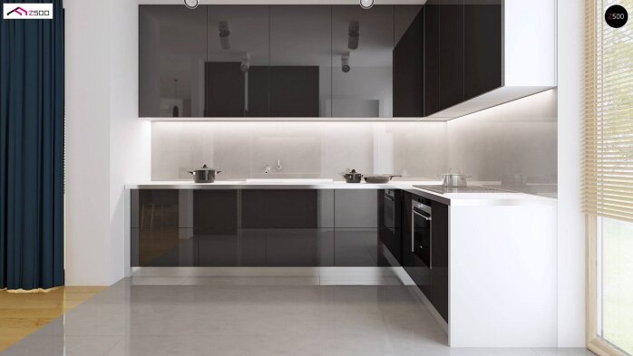 Проект дома Ux35 - 8 Одноэтажные дома в Украине