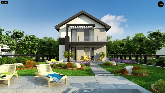 Проект дома U372 - 6 Двухэтажные дома в Украине