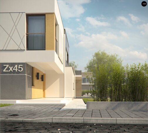 Проект дома Ux45 - 19 Двухэтажные дома в Украине