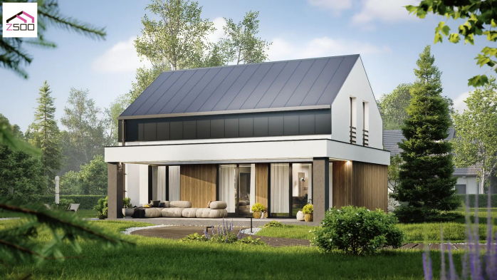 Проект дома U504 - 2 С мансардным этажом дома в Украине