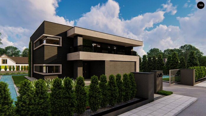 Проєкт будинку Ux85 - Двоповерхові дома в Україні