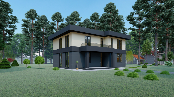 Проект дома DBT 272 - 1 Двухэтажные дома в Украине