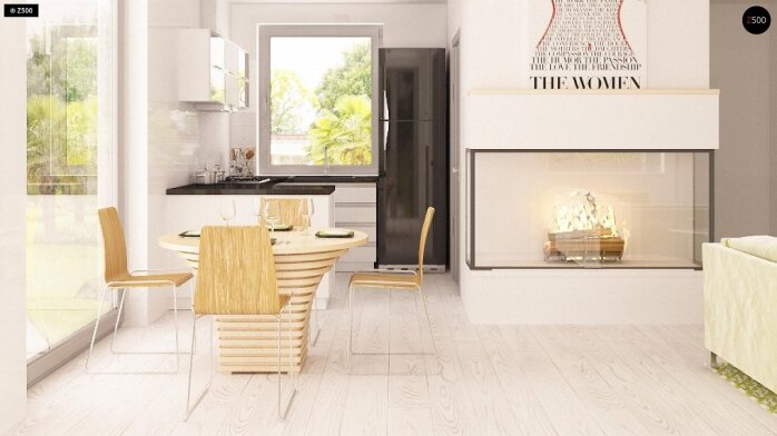 Проєкт будинку U126 - З мансардним поверхом дома в Україні