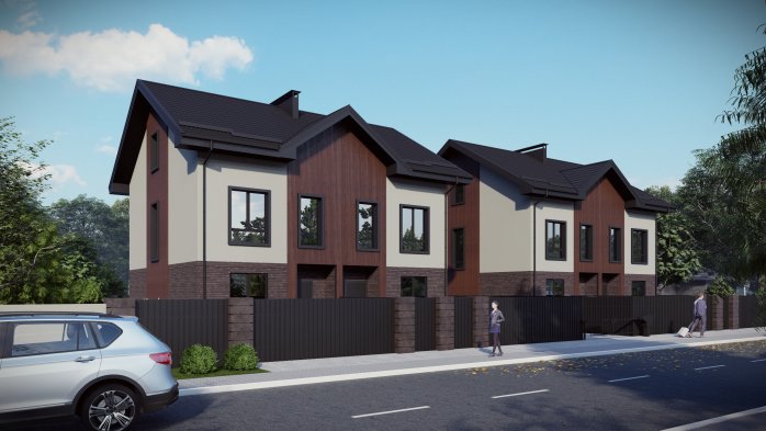 Проект дома DBT 650 - 3 Двухэтажные дома в Украине