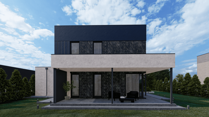 Проект дома Db 18 - 5 Двухэтажные дома в Украине