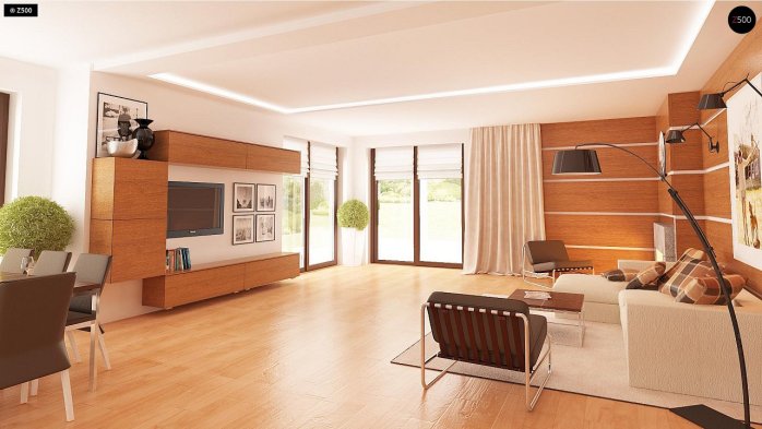 Проект дома U281 - 11 Одноэтажные дома в Украине