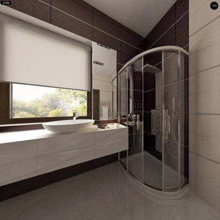 Проект дома U261 v1 - 13 С мансардным этажом дома в Украине