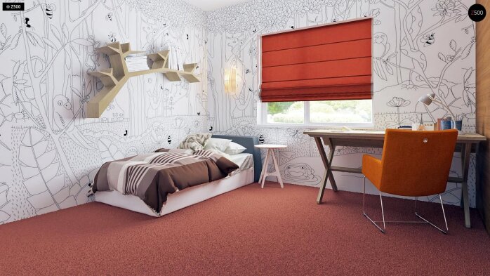 Проєкт будинку U35 BG - З мансардним поверхом дома в Україні