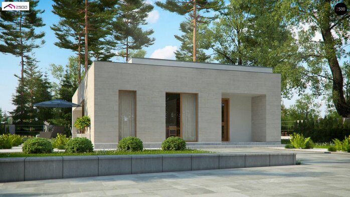 Проект дома Ux67 - 3 Одноэтажные дома в Украине