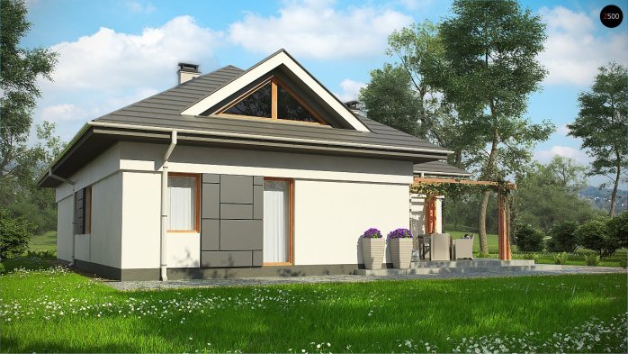 Проєкт будинку U306 - З мансардним поверхом дома в Україні