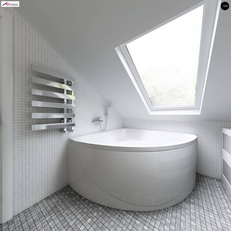 Проєкт будинку U128 - З мансардним поверхом дома в Україні