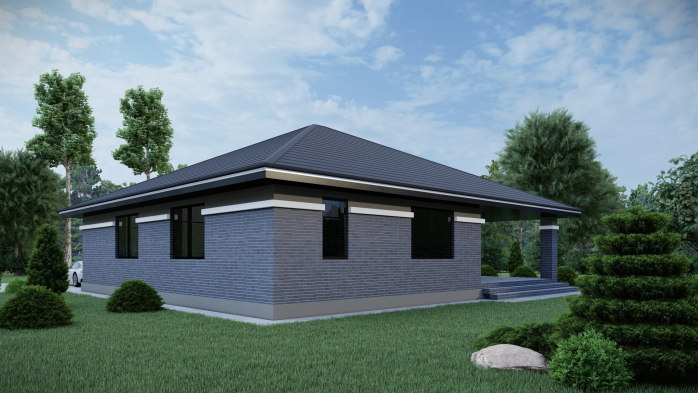 Проект дома DBT 483 - 6 Одноэтажные дома в Украине
