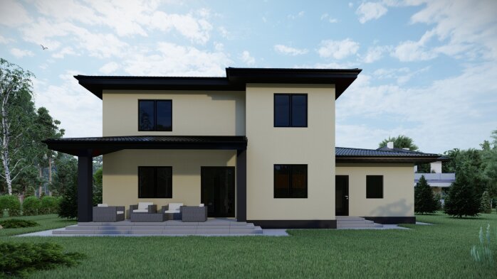 Проект дома DBT 476 - 5 Двухэтажные дома в Украине