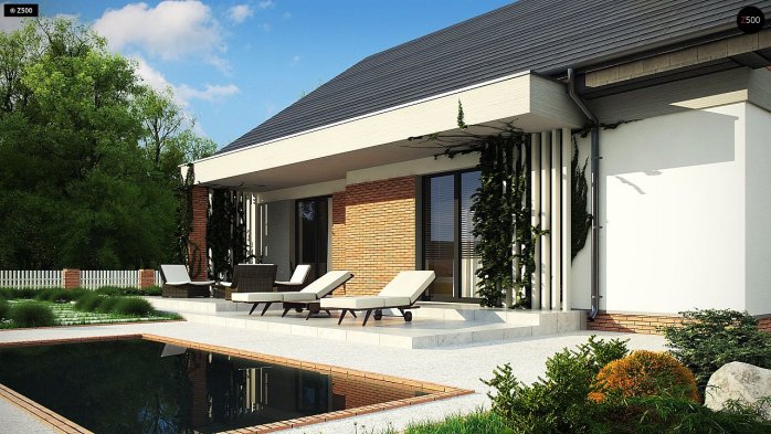 Проєкт будинку U316 - Одноповерхові дома в Україні