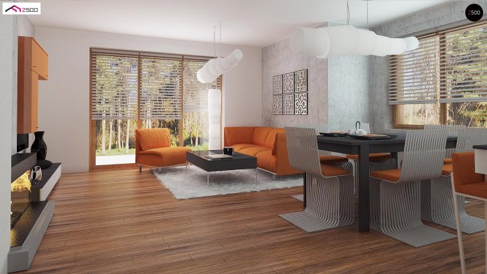 Проєкт будинку U178 a - З мансардним поверхом дома в Україні