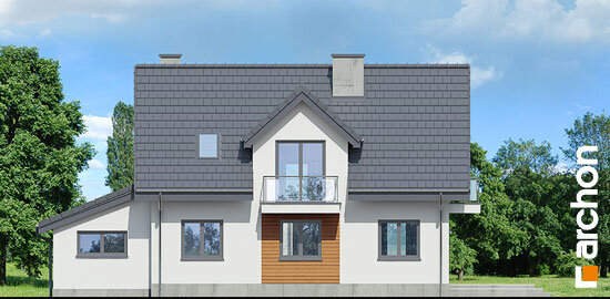 Проект дома Дом в солодках (Г) вер.2 - 6 С мансардным этажом дома в Украине