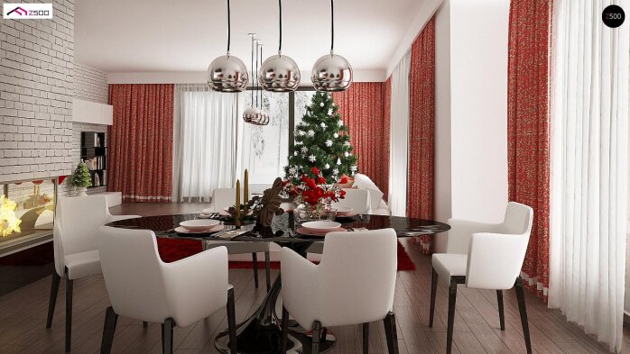 Проєкт будинку Ux96 - Одноповерхові дома в Україні