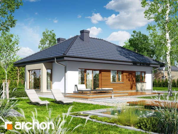 Проект дома Дом под красной рябиной 7 вер.2 - 2 Одноэтажные дома в Украине