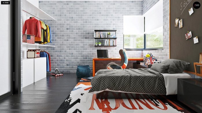 Проєкт будинку Ux63 B - Двоповерхові дома в Україні