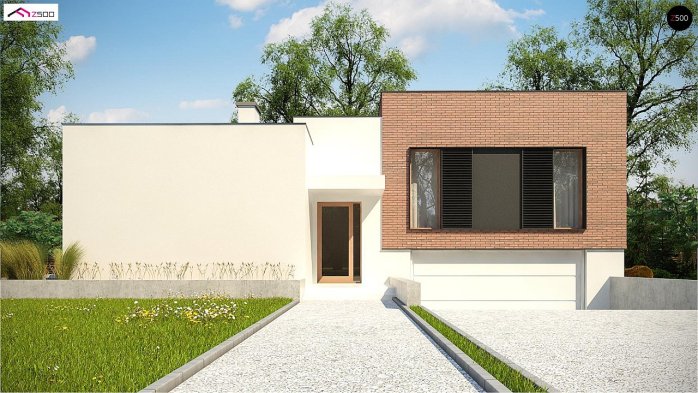 Проєкт будинку Ux132 - Одноповерхові дома в Україні