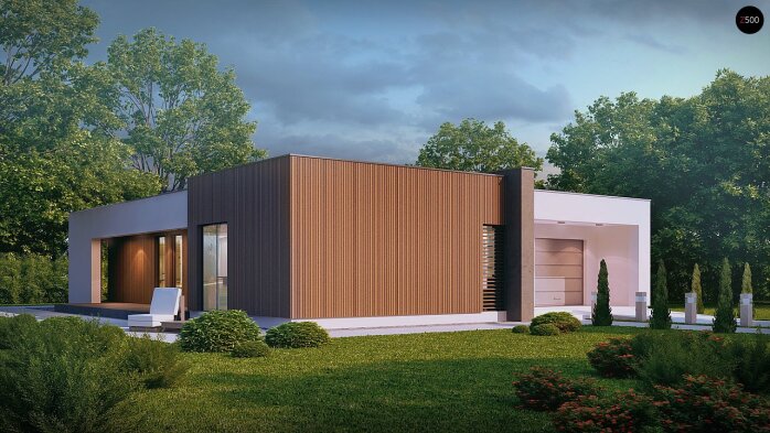 Проект дома Ux49 - 3 Одноэтажные дома в Украине