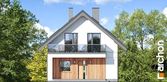 Проєкт будинку Будинок в сон-траві 4 - З мансардним поверхом дома в Україні