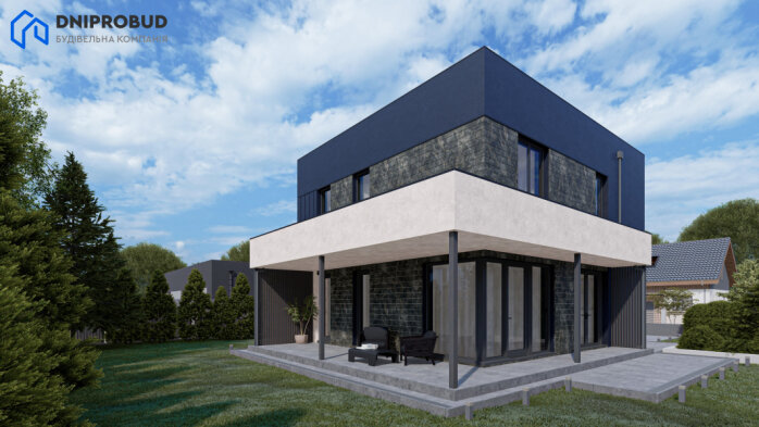 Проєкт будинку Db 18 v1 - Двоповерхові дома в Україні