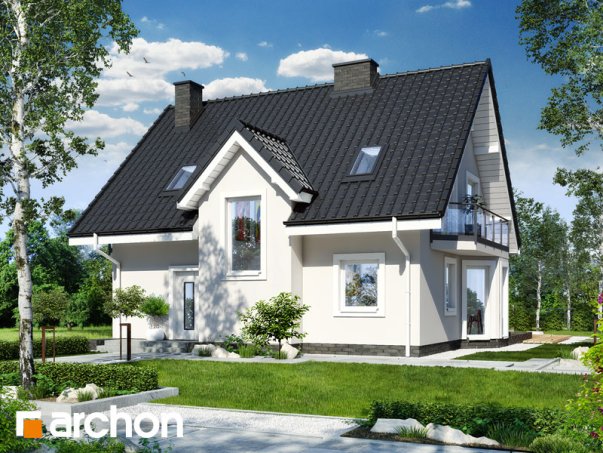 Проєкт будинку Будинок в завільцах вер.2 - З мансардним поверхом дома в Україні