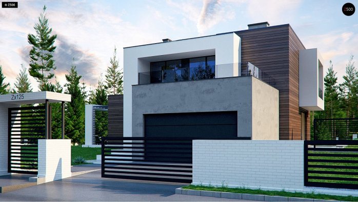 Проект дома Ux125 - 2 Двухэтажные дома в Украине