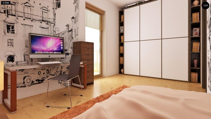 Проєкт будинку U1 - З мансардним поверхом дома в Україні