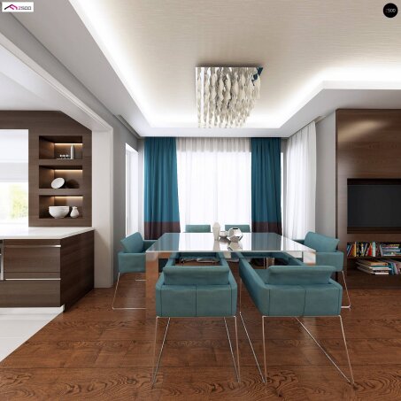 Проєкт будинку U128 - З мансардним поверхом дома в Україні