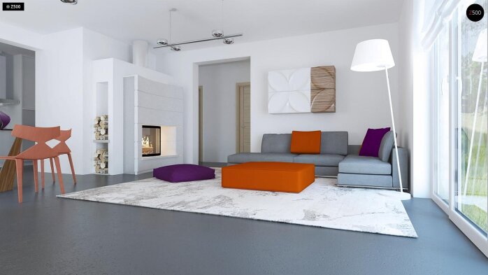 Проєкт будинку U204 bg - Одноповерхові дома в Україні