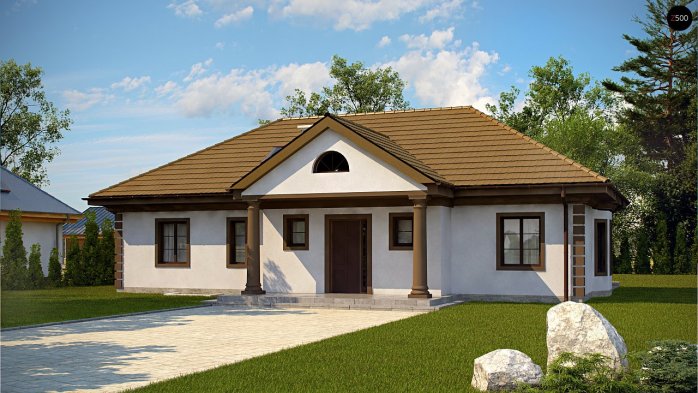 Проєкт будинку U2 + w p - Одноповерхові дома в Україні