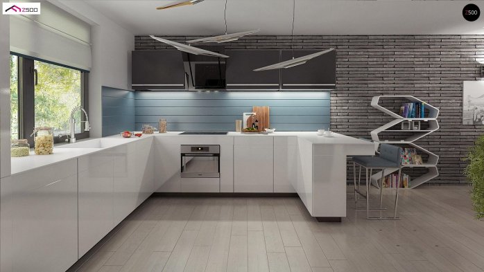 Проєкт будинку U349 - Одноповерхові дома в Україні