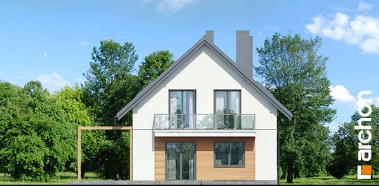 Проєкт будинку Будинок в олеандрах вер.2 - З мансардним поверхом дома в Україні