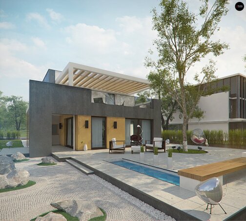 Проект дома Ux45 - 4 Двухэтажные дома в Украине