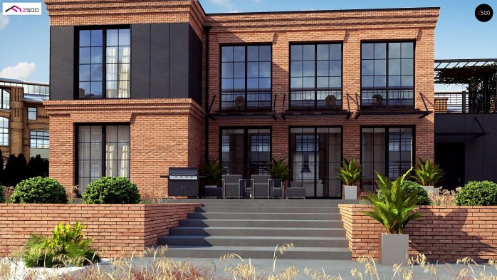 Проект дома Ux126 - 5 Двухэтажные дома в Украине