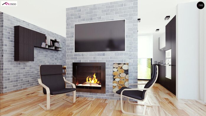 Проект дома Ux67 - 14 Одноэтажные дома в Украине