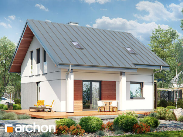 Проект дома Дом Миниатюрка (Н) вер.2 - 2 С мансардным этажом дома в Украине