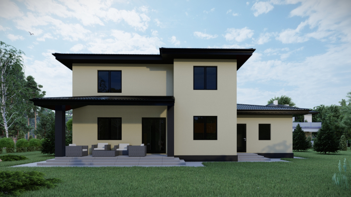 Проєкт будинку DBT 476 - Двоповерхові дома в Україні