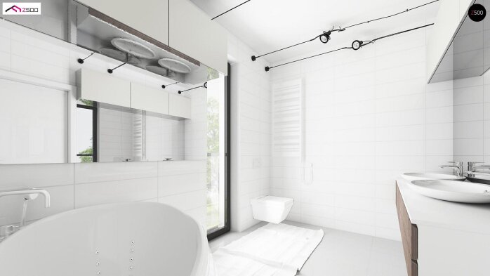 Проект дома Ux55 - 7 Двухэтажные дома в Украине