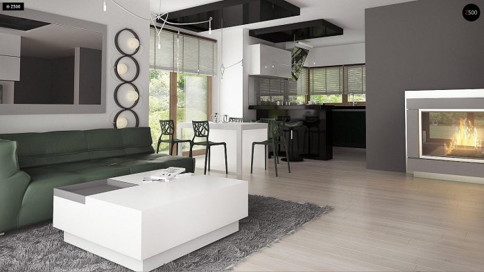 Проект дома U245 - 8 С мансардным этажом дома в Украине