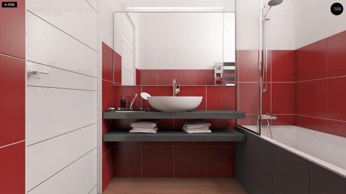 Проект дома U32 - 15 С мансардным этажом дома в Украине