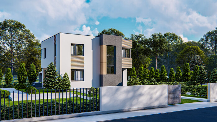 Проєкт будинку Ux59 BG - Двоповерхові дома в Україні