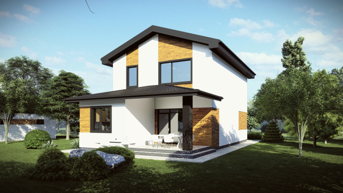 Проєкт будинку DBT 677 - Двоповерхові дома в Україні